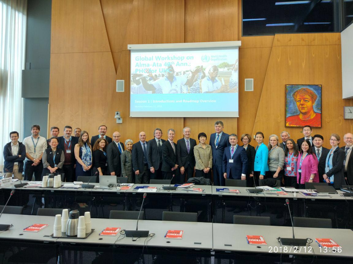 В Женеве обсуждена подготовка к Глобальной конференции, посвященной 40-летию Алма-Атинской декларации ВОЗ/ЮНИСЕФ по ПМСП