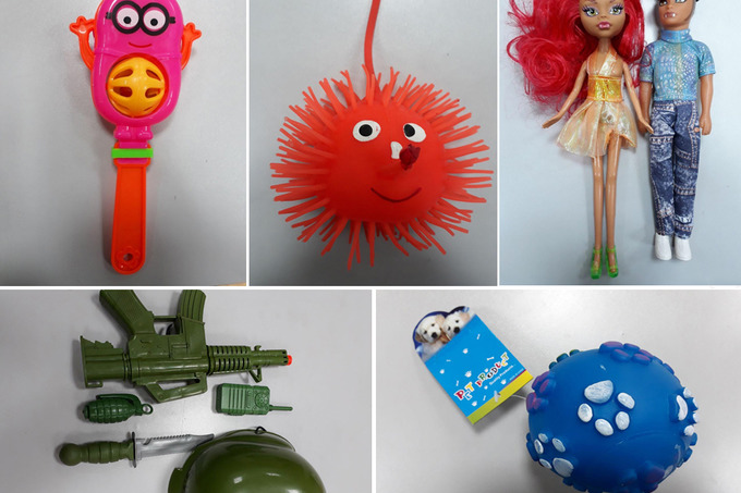 Токсичные игрушки выявлены на столичном рынке